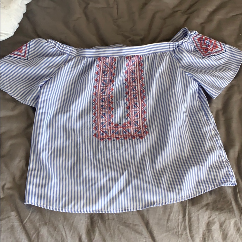 Off the shoulder shirt